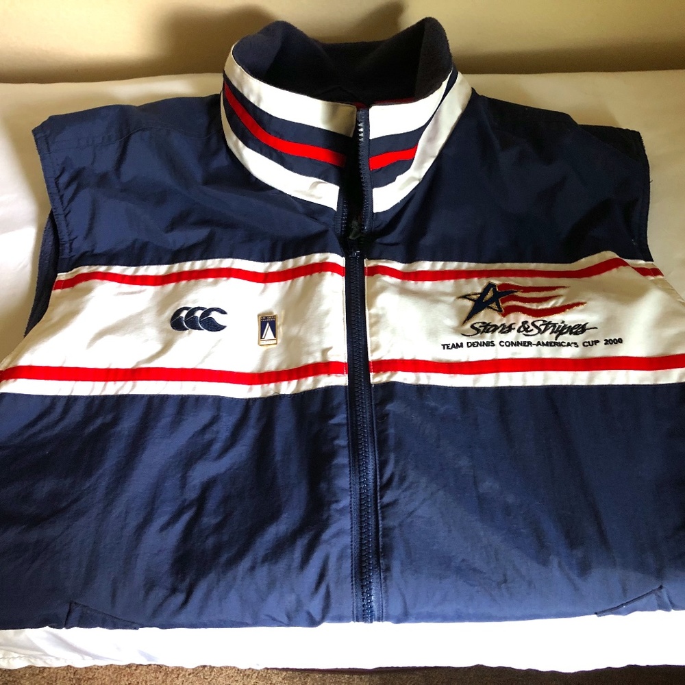 America's Cup Stars & Stripes Sailing Vest Famous